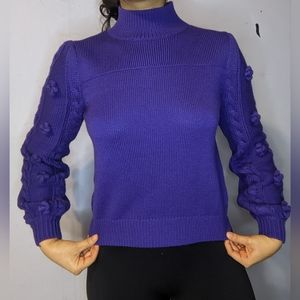 Anthropologie Maeve purple Kiara sweater